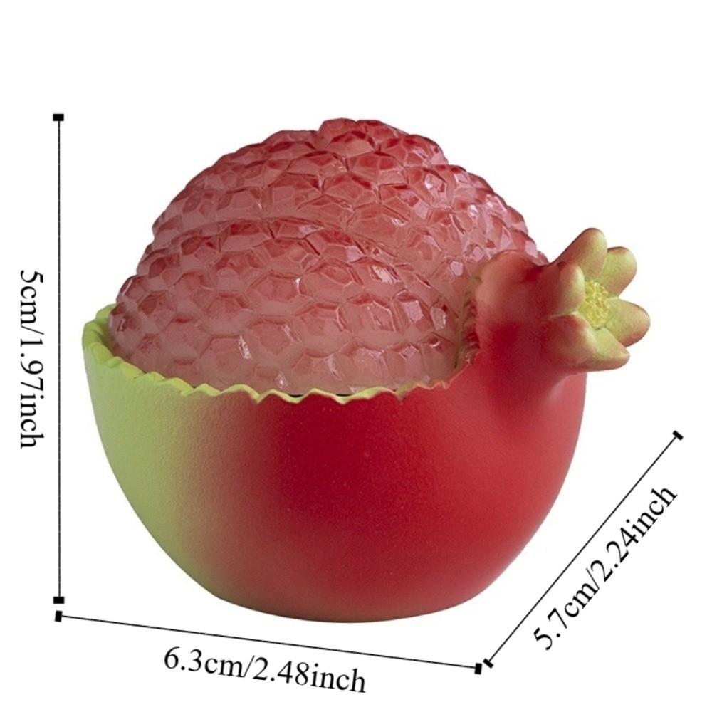 Chinese Style Pomegranate Incense Burner Resin Yoga Incense Burners  Interior Decoration