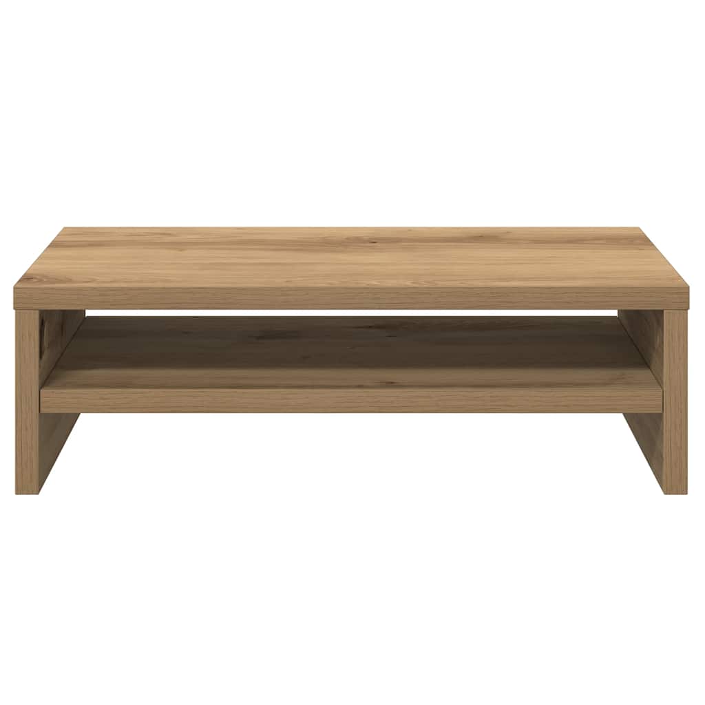 Monitor Stand Artisan Oak Finish 42 X 24 X 13 Cm Particleboard