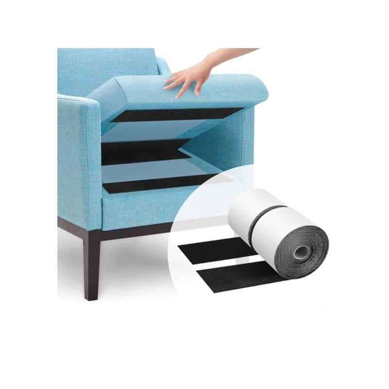Width Strong Self Adhesive Fastener Tape Non Slip Sofa Cushion Hook And Loop Nylon Sticker