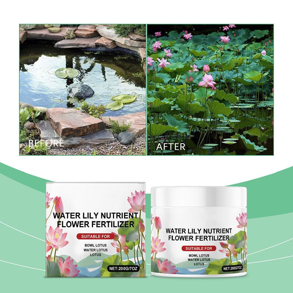 200g Tazón Loto Explosiones Agua Solución Nutriente Especial Promueve Floración Fertilizante Fertilizante Hidropónico Para Agua Li W8V4