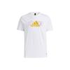adidas Camiseta Deportiva Casual de Cuello Redondo y Manga Corta Unisex Tops Blanco GP1860