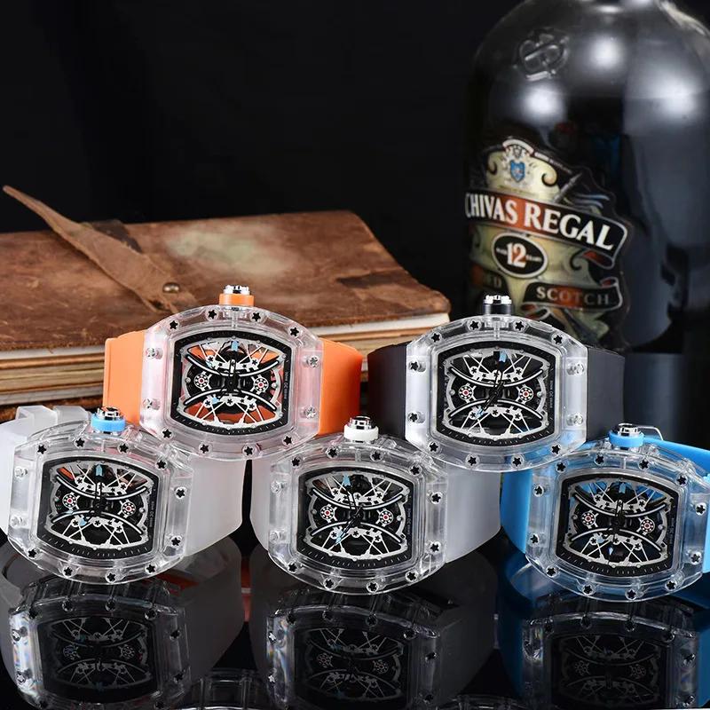 Personality Through the Bottom Sports Retro, Gear Machine Quartz, Fashion Watch