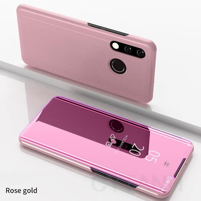 Spiegel-Klapphalter-Abdeckung Für Huawei P30 Lite Klappständer Stoßfeste Handyhülle Für Huawei P30 Pro Sturzschutz Stoßfänger Capa