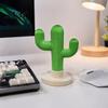 Stable Earphone Display Cactus Headphone Stand And Watch Holder, Desktop Organizer with Cable Storage PLA 3D Printed Tray, Rack for Earphones