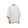 Adidas Sports Casual Comfortable Quick-Dry Cool Short Sleeve T-Shirt Men Tops Light-Gray JL6069