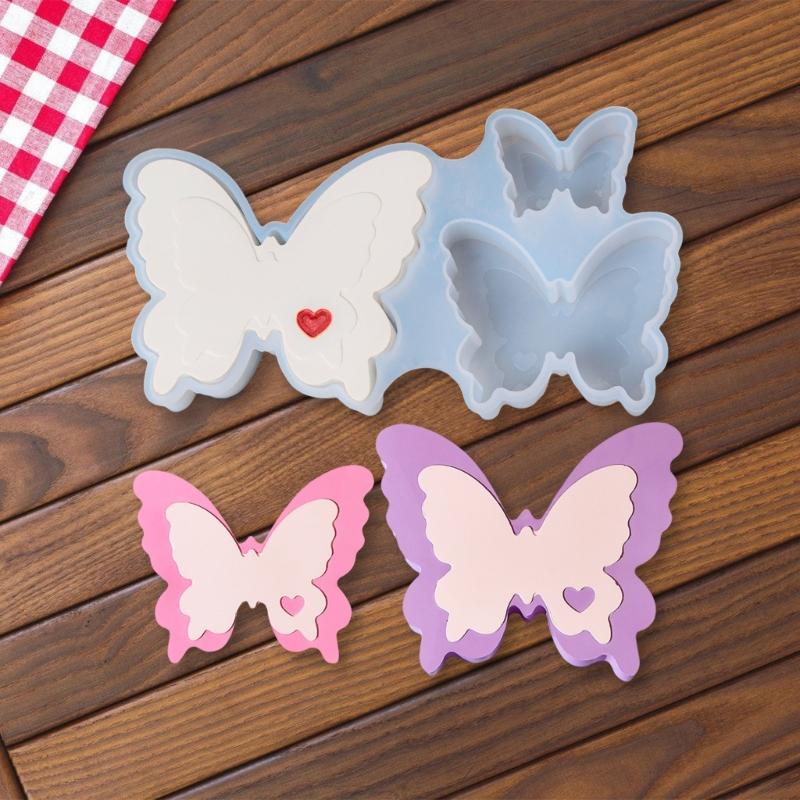 Silicone Moulds Handmade Ornament Molds Love Butterfly Epoxy Resin Molds Soap Molds Plasters Molds Castings Molds