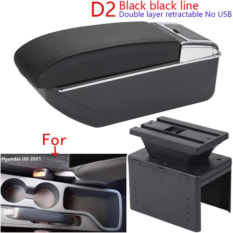 Dla Hyundai I20 Pudełko podłokietnika Dla Hyundai i20 Podłokietnik samochodowy Części wewnętrzne Konsola środkowa Samochodowe pudełko do przechowywania Akcesoria 2025 2025