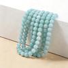 Optimized Amazonite Blue-Green Jade Round Beads for DIY Accessories