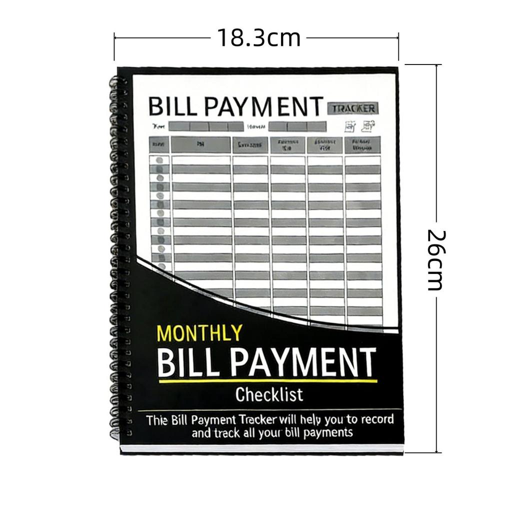New product monthly bill payment plan book coil book financial planning notebook budget book