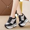 Fashion Winter Women High Platform Shoes Height Increasing Casual Shoes 11 CM Thick Sole Trainers Breathable Shoes Women Sneakers New
