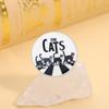 Cats Cosplay Band UV Printing Pins Vintage Rock & Roll Singer Brooches Lapel Badges Cartoon Animal Jewelry Gift for Kids Friends