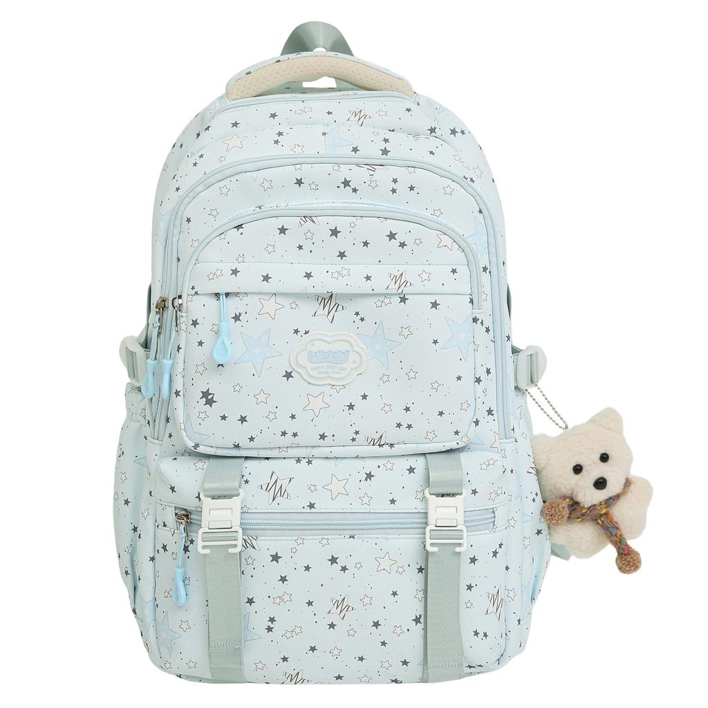 Schoolbag1011 New Student Backpack High School Student High Value School Bag Large Capacity Lightweight Fashion Printed Backpack