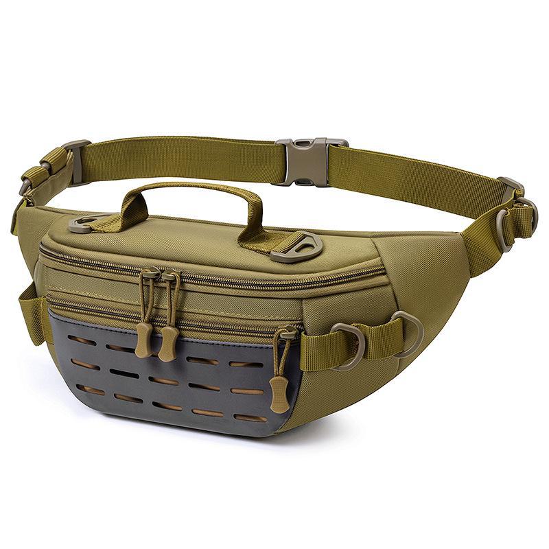 Men's Multifunctional Outdoor Waist Bag - Large Capacity for Running, Fishing, and More