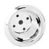 Long Water Pump Upper Pulley Chrome Steel 6 1 4 Inch Diameter Replacement for Small Block Motors