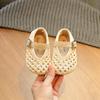 Non-slip Breathable Summer Sandals for Toddlers: Soft Sole Woven Princess Shoes for 1-2 Year Olds
