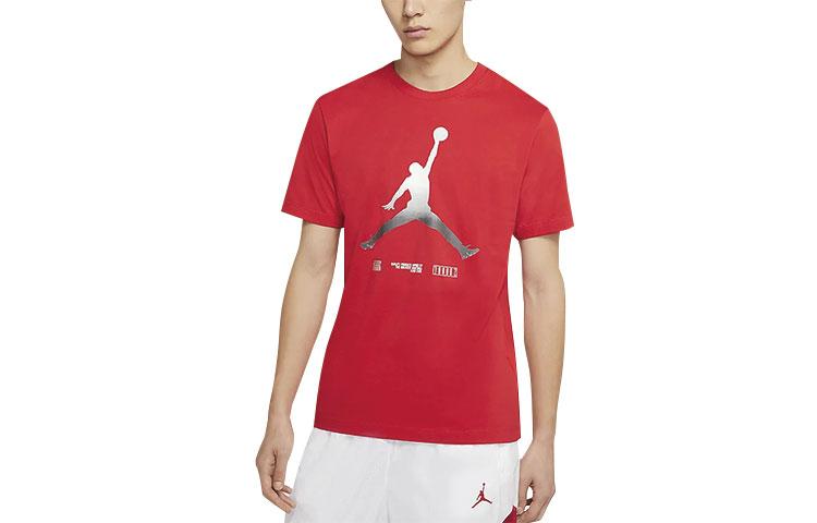 Мужские футболки Jordan AJ11 University Red с круглым вырезом, умеренный прямой крой CW0852-657 M
