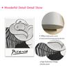 Abstract Line Woman Face Bird Dog Picasso Wall Art Mural Canvas Painting Posters And Prints Wall Pictures For Living Room Decor