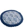 BEPAN Table Runner Printed Countryside Navy Blue Lace Blue and White Porcelain Table Tea Flag Dining Flag Long Strip