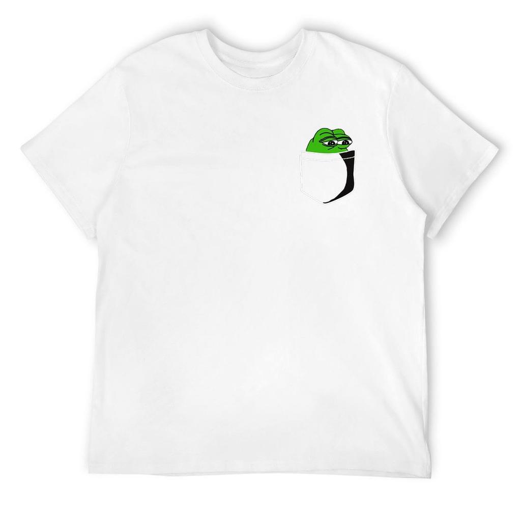 Frosch in Tasche T-Shirt Anime T-Shirts Grafik T-Shirts Vintage Kleidung Übergrößen T-Shirts für Männer