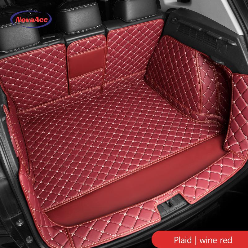 Full Cover Trunk Mat for Tesla Model Y 2017-2025 Juniper PU Leather Waterproof Cargo Protection Liner Car Interior Accessories