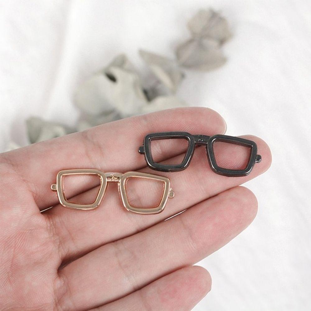 Retro Suit Accessories Sunglasses Shape Enamel Pins Shirt Brooch Collar Pins Badge Glasses Brooch