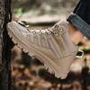 Hiking Shoes Men Boots Mid-top Outdoor Comfortable Breathable Ankle Boots Anti-slip Lace-up Casual Sports Shoes for Men