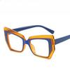 Cat Eye Anti Blue Light Glasses Women Trendy Polygonal Vintage Luxury Design Eyeglasses Ladies Fashion Irregular Square Eyewear