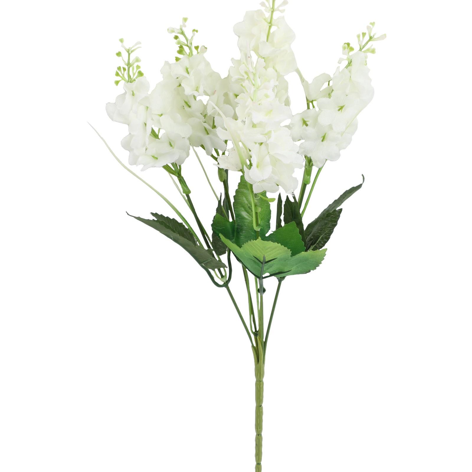 

1pc Artificial Flower Bouquet 5 Heads Hyacinth 33cm Purple Yellow-Plastic For Party Weddings Home Decoration One Size білий
