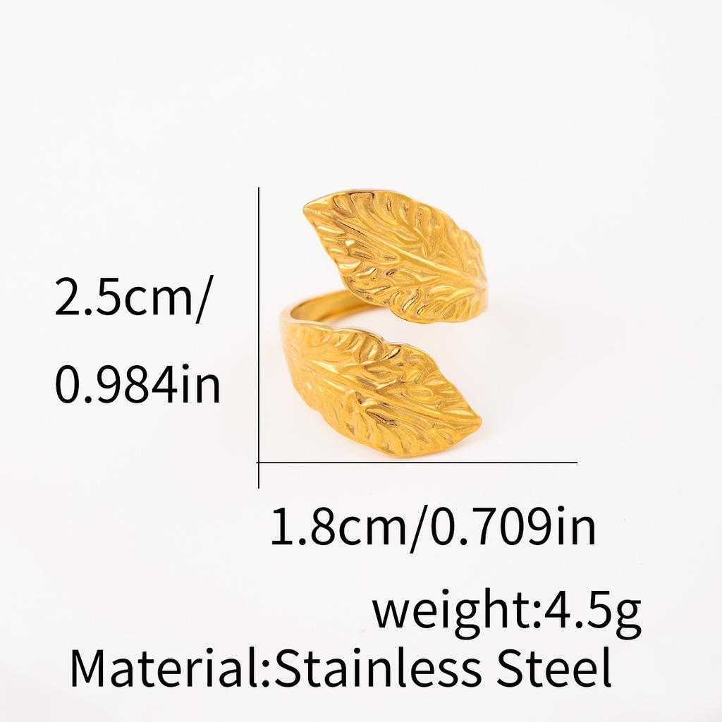 1Pcs Lady stainless steel open-ended ring, extravagant accessory ring, hollow finger ring