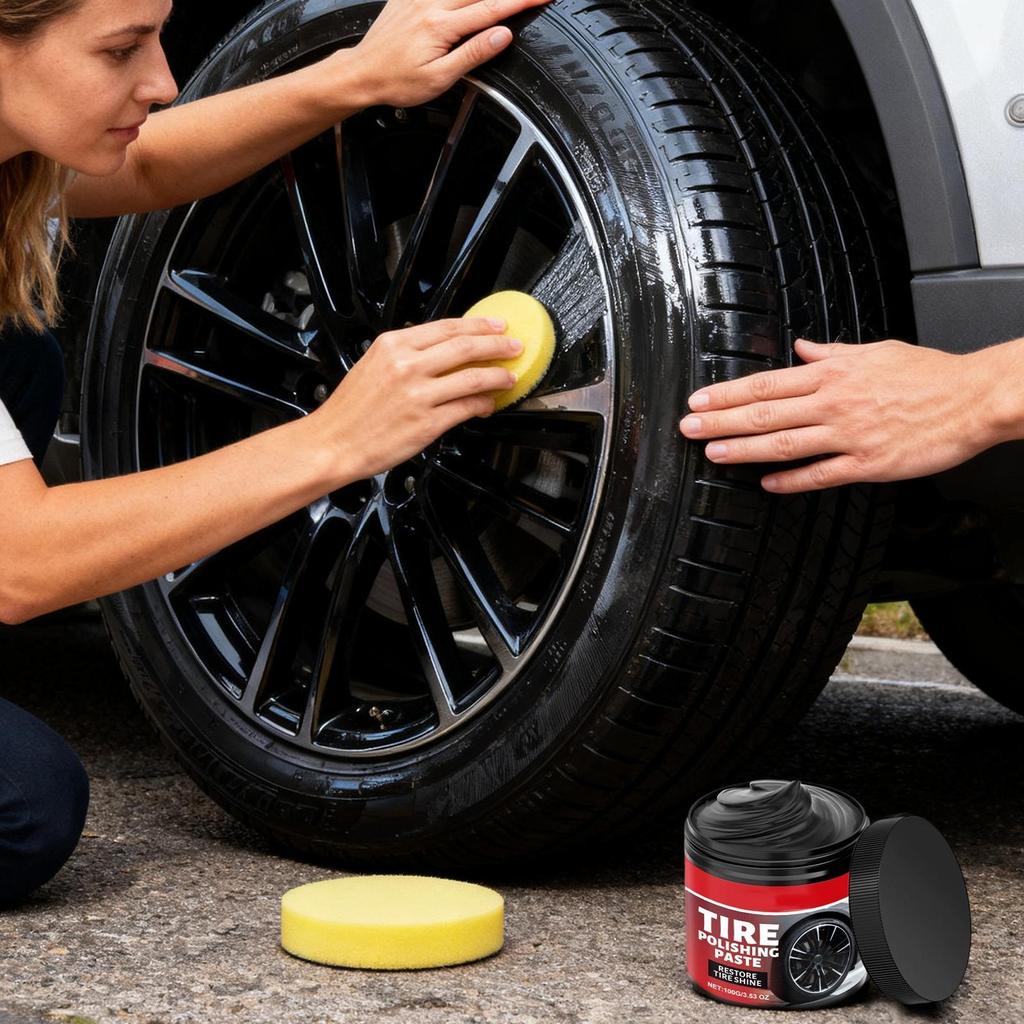 Car Tire Shine Spray Long Lasting Gloss Automotive Tire Care Agent Tyre Restorer Renew Polishin Dustproof Waterproof Maintenance
