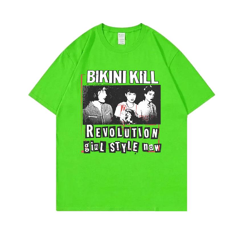 

Рок Панк Группа Bikini Kill Revolution Girl Футболка Феминистка Riot Grrrl Кэтлин Ханна Футболка Мужская Женская Винтажная Оверсайз Футболка 4XL