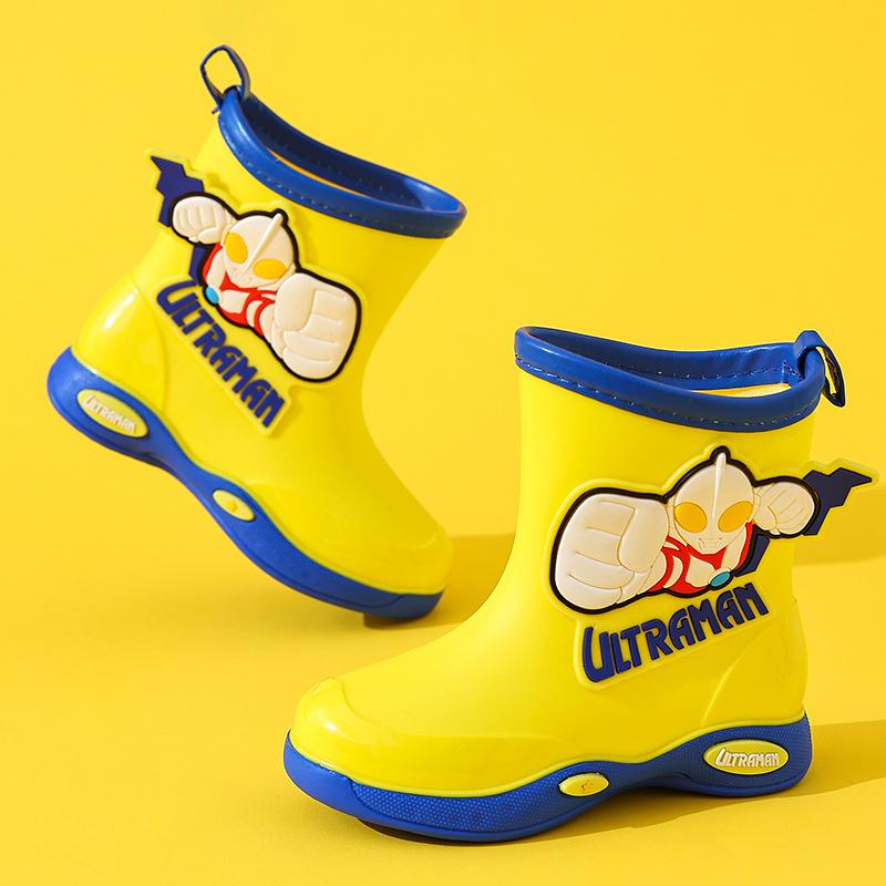 Cartoon Rain Boots for Boys - Durable, Water-resistant and Slip-resistant Waterproof Shoes