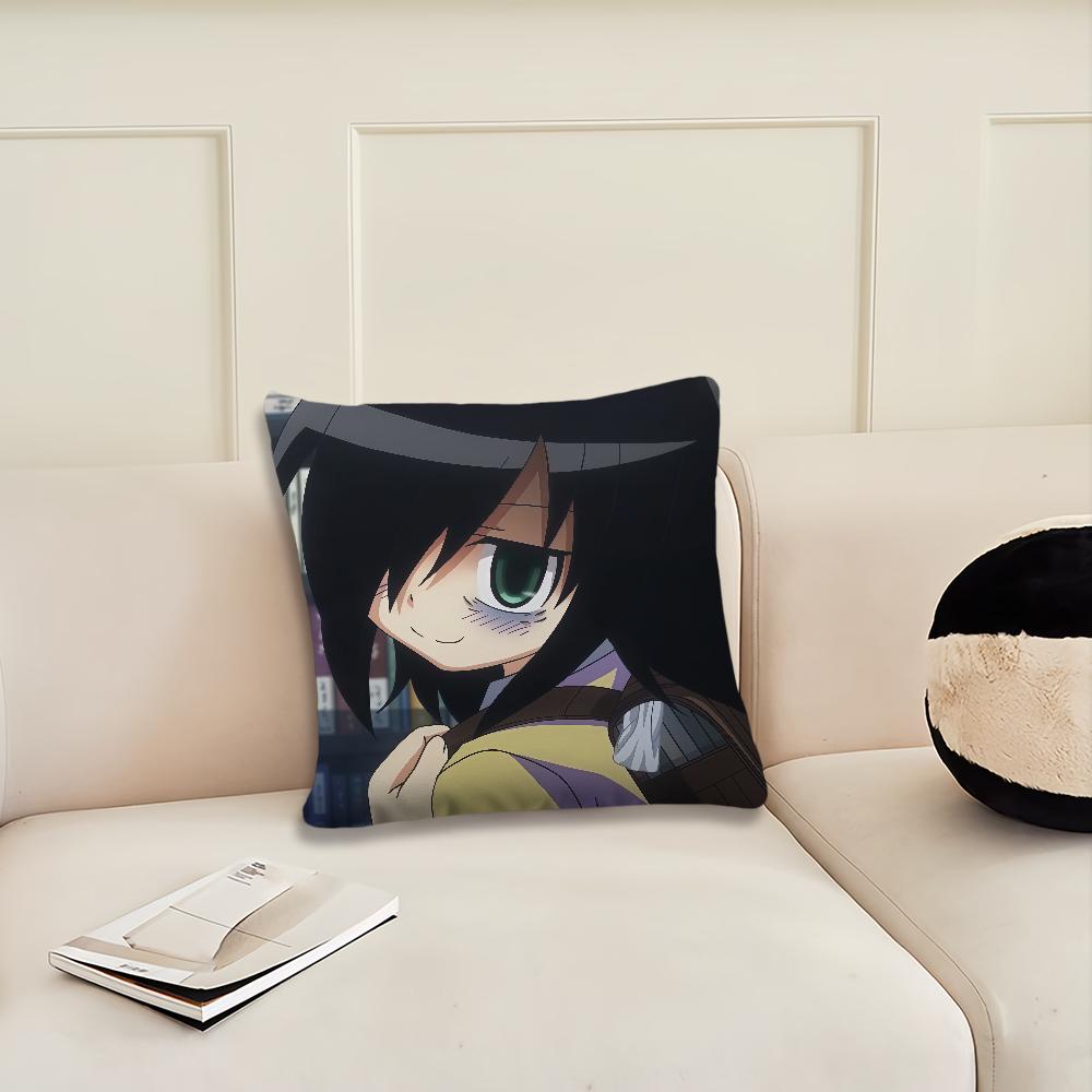 C-character Tomoko Kuroki Game Cushion Cover Pillow Cover Decoration Room Home Sofa Living Office Car Nordic Simplicity