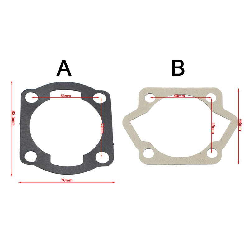 100cc Gasket Kit Replacement For 2 Stroke LD100/YD100 Engine Motor Gas Motorized Bicycle Push Bike Cylinder Crankcase