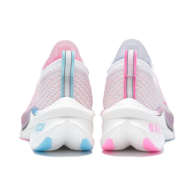 Li Ning Feidian 3 Ultra Tin Horse Cushioning Slip Resistant Abrasion Resistant Low top Running Shoes Unisex Pink Blue ARMT033-3