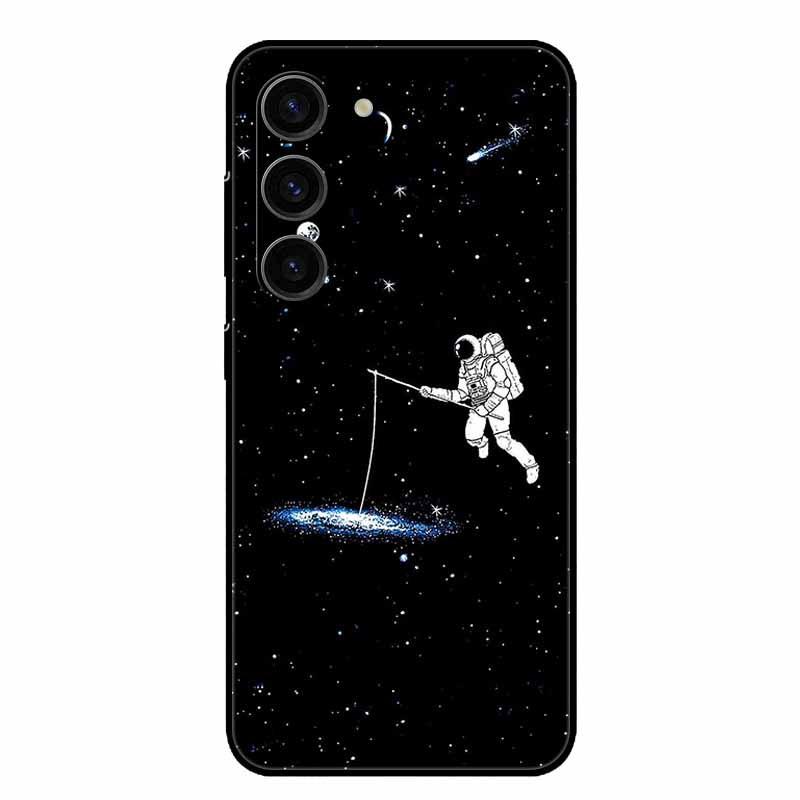 

For Samsung Galaxy S24 FE Case Lovely Cool Black Silicon Soft Bumper for Galaxy S24 FE Protection Coques Covers S24fe 5G Capa Samsung S24 FE