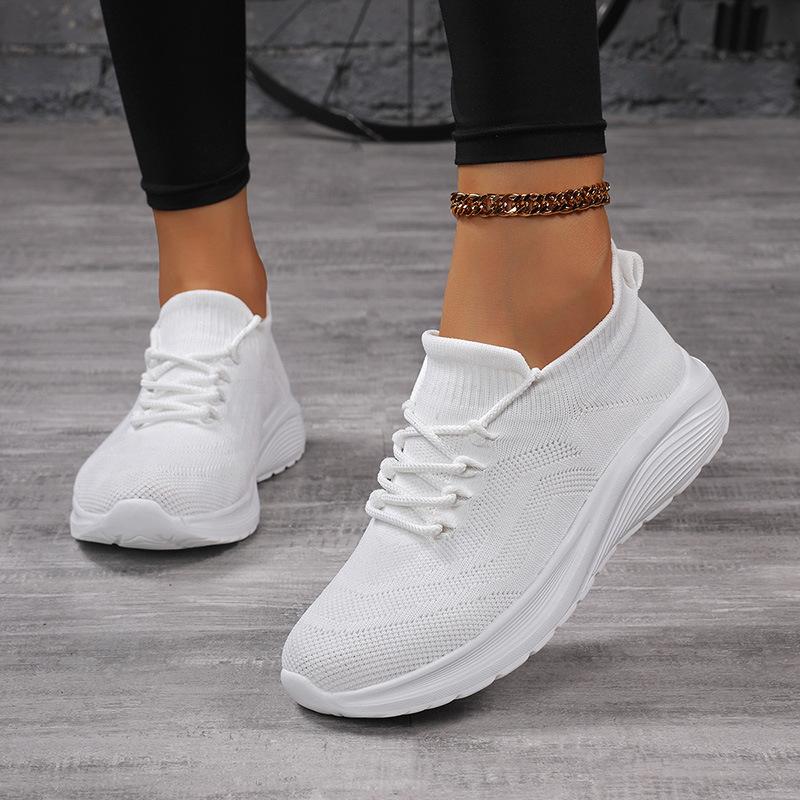 Large size fashion summer new breathable fly-woven socks casual sports shoes women's shoes lightweight running shoes