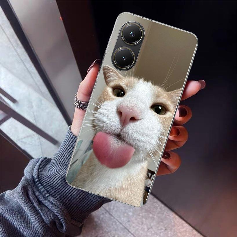 Pet Cat Funny Memes Phone Case For Xiaomi Poco X5 X6 X7 Pro F7 Ultra M7 Redmi 15C 15 13C 13 12C 12 10 10C 10A 9 9C 9T 9A Cover P