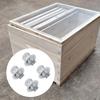 4pcs Base Support Feet Stainless Steel Ant-Proof For Beekeeping Base Replacement For Beekeeping Frame Fixed Beehive Spare Parts