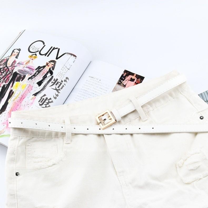 Round And Plate Square Plate Gold Needle Buckle Belt Jeans Dress Decoration