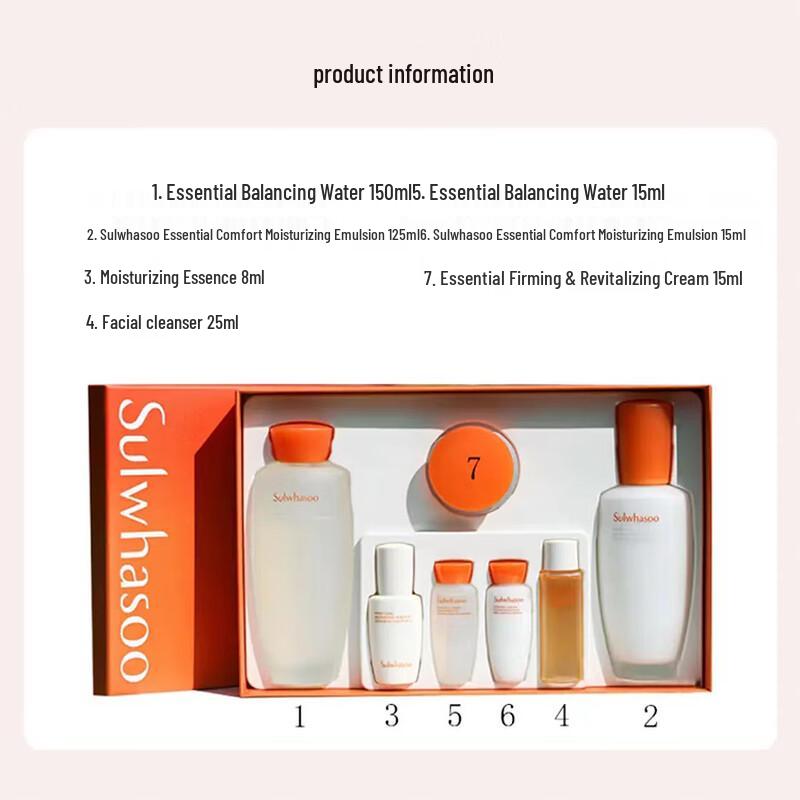 Sulwhasoo Concentrated Ginseng Renewing Skincare 7-Piece Gift Set