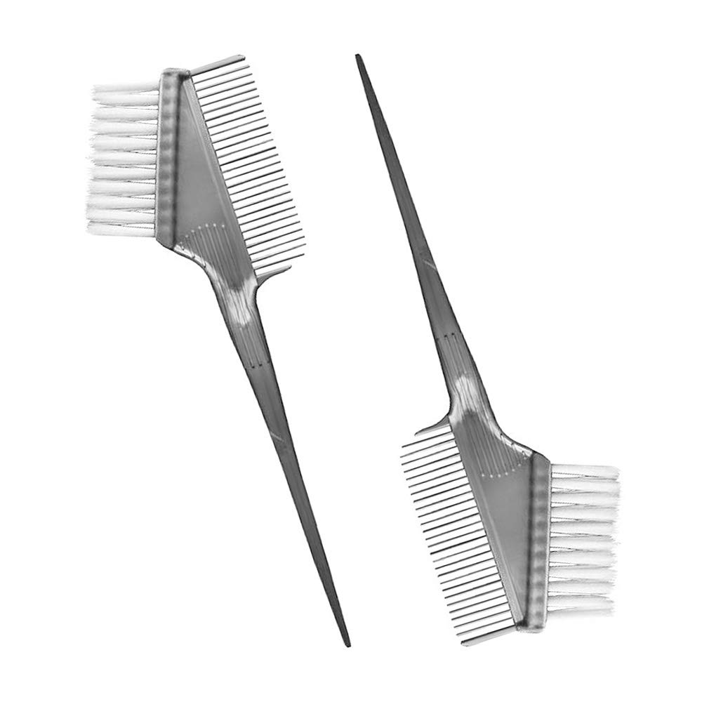 

Set of 2 Hair Dye Hair Dye Hair Color Home Professional Use Brushes, Brushes, Comb, Plastic, DIY, Use, (Silver)