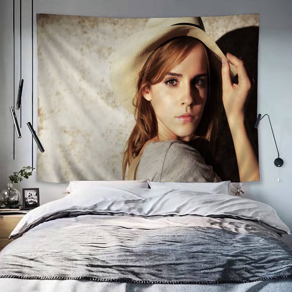 EEmma Watson Actress Colorful Tapestry Wall Hanging Bohemian Wall Tapestries Mandala Wall Art Decor