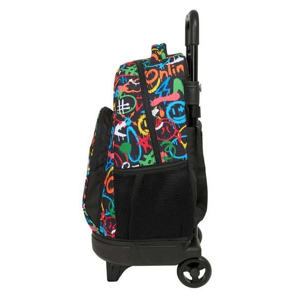 School Rucksack with Wheels Safta Colors 33 x 45 x 22 cm Graffitti