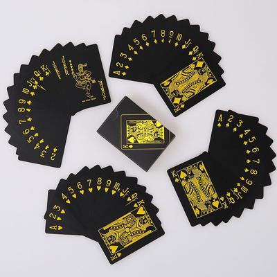 Preto Amarelo Poker Baralho Jogos de Tabuleiro Azul Branco Criança Crianças Brinquedos Crianças Brinquedo À Prova D'Água PVC Baralho Jogo de Cartas Conjunto Colecionável