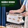 Auto Rolling Egg Holder for Refrigerator 2-Layer 24 Egg Storage Container  Egg Storage Box Space Saving Multipurpose Container