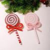 Christmas Lollipop Decorations Red Pink Ornaments Intricate Details