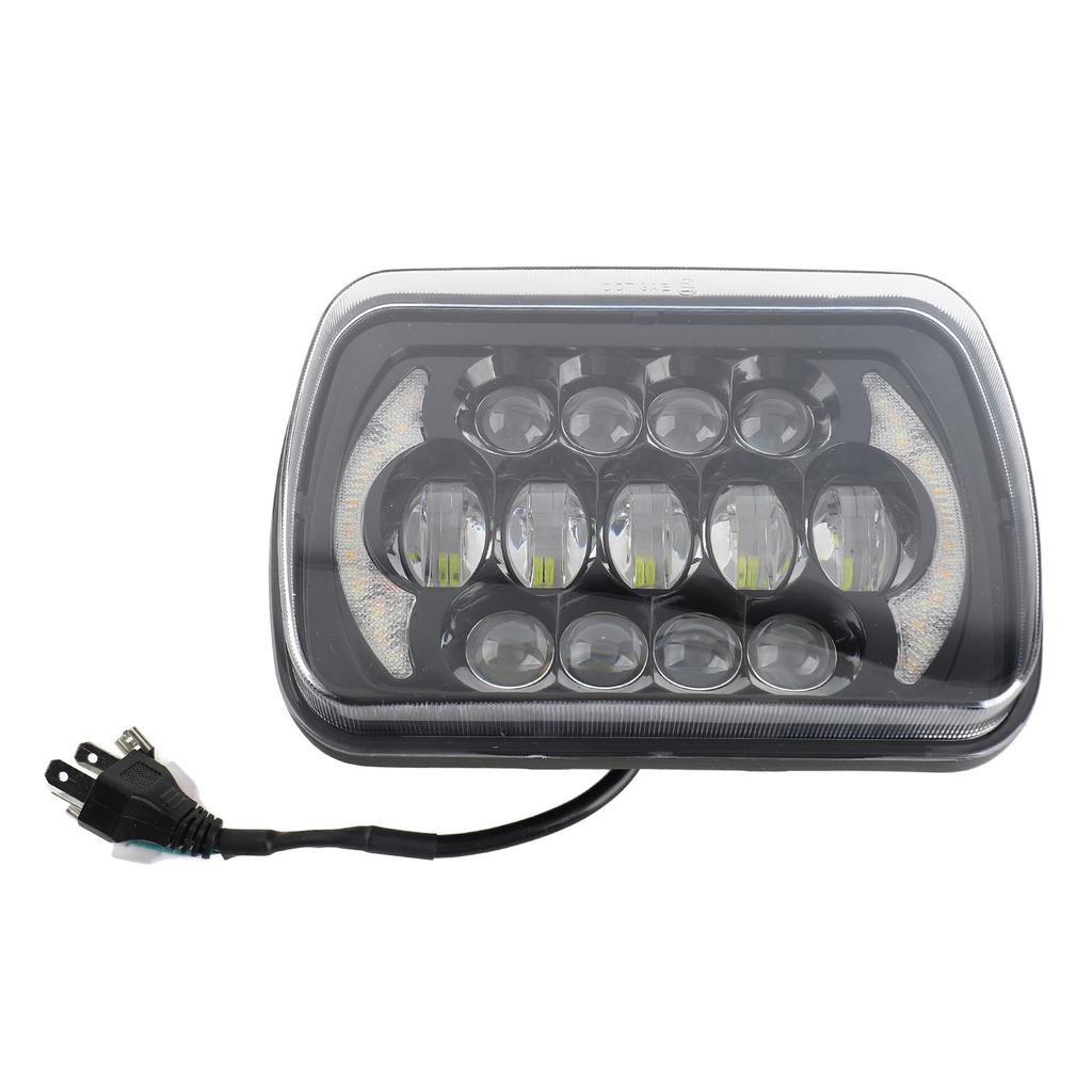 7inch LED Headlight 7x6 5x7 Inch   LED Headlamp with HighCelsiusLow Beam DRL Turn Signal 200W Bright