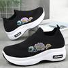 Women's Shoes Thick-soled Height-increasing Shoes Middle-aged and Elderly Shoes Breathable Casual Shoes Single Shoes