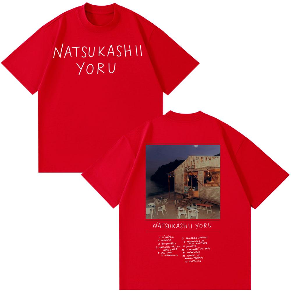 

Fashion Oversized Tees Rapper SAIKO Natsukashii Yoru Album 2025 Merch T-shirt Men s Women Cotton T-shirts Couple Style Clothing S